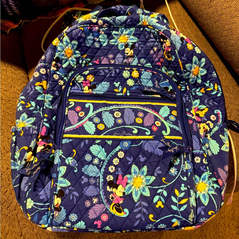 Vera Bradley Disney special edition bright blue backpack.